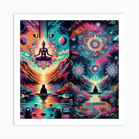 Psychedelic Painting 7 Art Print