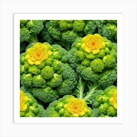 Florets Of Broccoli 10 Art Print