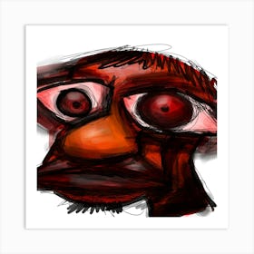 Red Eyed Man - sadge Art Print