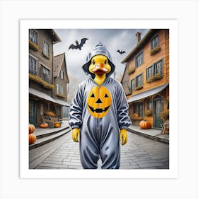 Urban duck Art Print