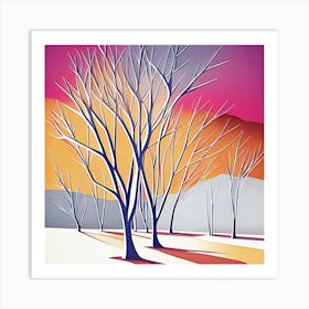 Winter Trees 1 Art Print