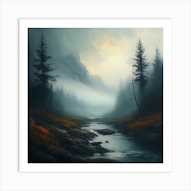 Landscape Painting Art Print