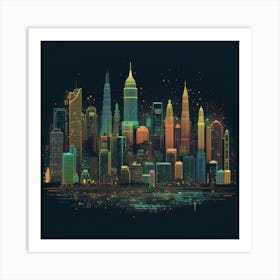 New York City Skyline Art Print