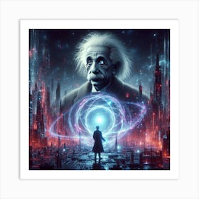 Albert Einstein 15 Art Print