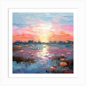 Sunlit Meadows Mirage Art Print