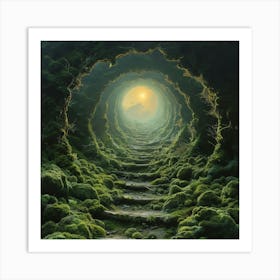 Tunnel In The Forest Art Print