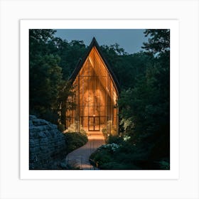 Chapel At Dusk Art Print