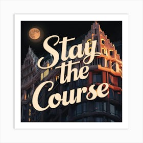 Stay The Course Art Print