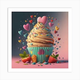 Cupcake Art 1 Art Print