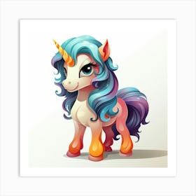 Cute Unicorn 9 Art Print