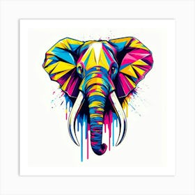 Colorful Elephant 1 Art Print