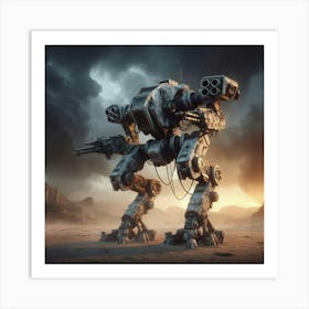 Battle Mech Art Print