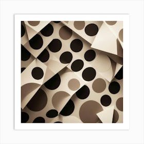 Black and White Abstract Art 329 Art Print