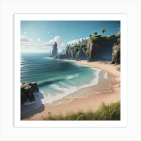 Seaside Solitude Art Print