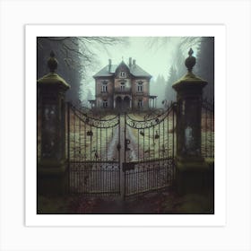 Haunted House Art Print