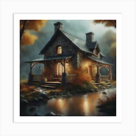 House In The Woods 1 Art Print