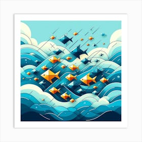 Fish In The Sea 5 Art Print