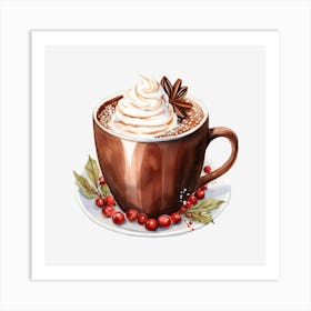 Hot Chocolate With Whipped Cream 7 Art Print