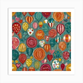 Hot Air Balloons Art Print