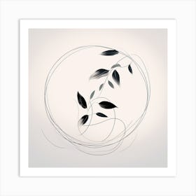 Leaves abstract 1 Art Print