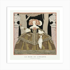 La Rose De L Infante Costume, De Worth From Gazette Du Bon Ton Art Print