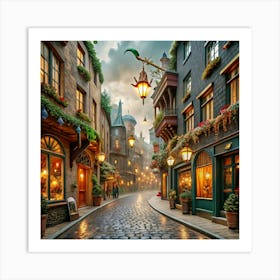 Harry Potter Street Art Print