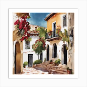 Spanish Village Art Print