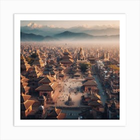 Kathmandu City Art Print