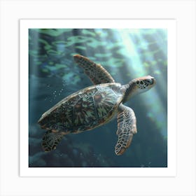 Sea Turtle 2 Art Print