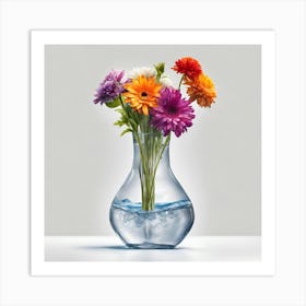 Flowers In A Vase 5 Art Print