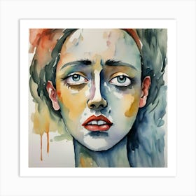 Face Of A Woman Art Print