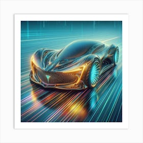 Futuristic Car 113 Art Print