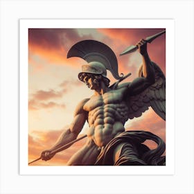 Sparta Statue Art Print