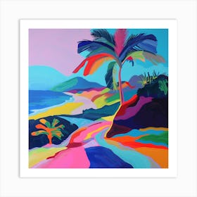 Abstract Travel Collection Antigua Barbuda 3 Art Print