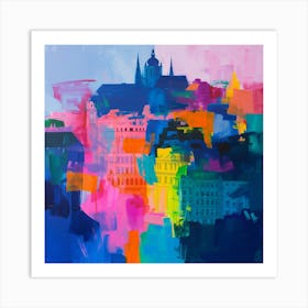 Abstract Travel Collection Vienna Austria 6 Art Print