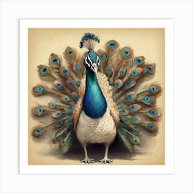 Peacock 49 Art Print