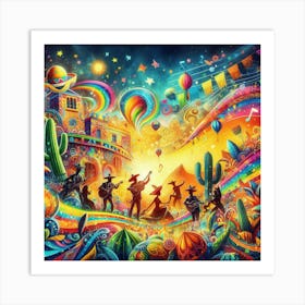 Mexican Folk Art Art Print