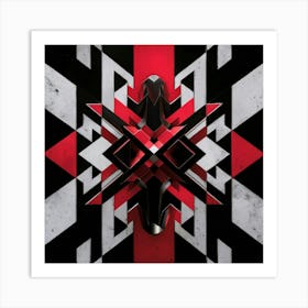 Red And Black 3 Art Print