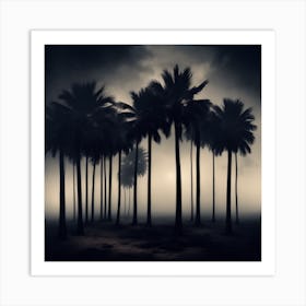  Black Palm Trees Art Prints  Art Print