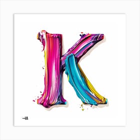 Letter K 2 Art Print