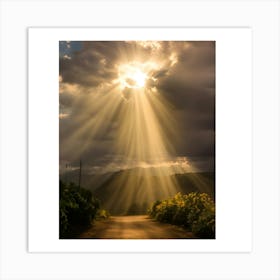 Sunbeams 1 Art Print