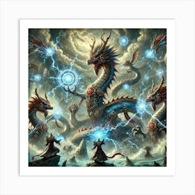 Order Of The Storm Dragon Art Print