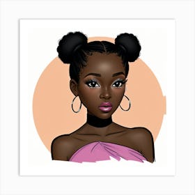 Afro Girl 8 Art Print