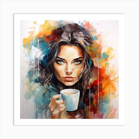 Coffee Girl Art Print