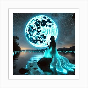 Full Moon In The Sky Art Print