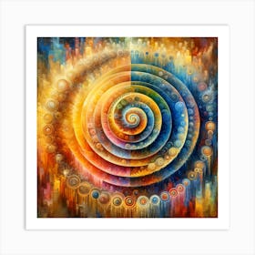 Spiral Painting Art Print