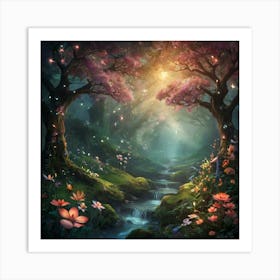 Fairy Forest 1 Art Print