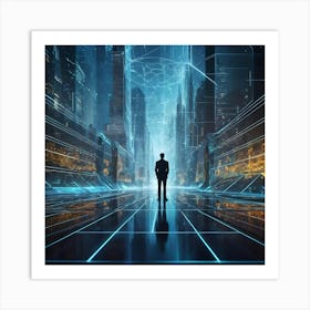 Futuristic Cityscape 18 Art Print