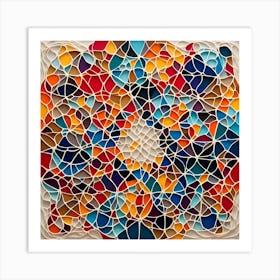 Stained Glass Mosaic Art Print