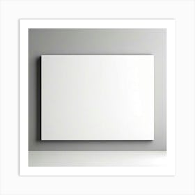 Blank Canvas On The Wall 3 Art Print